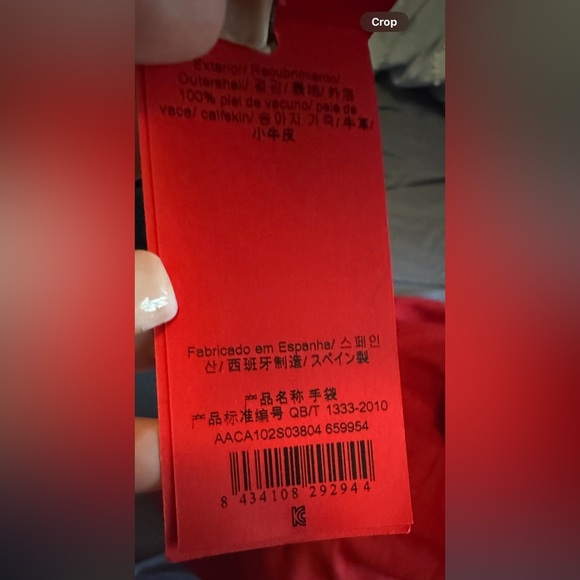 CAROLINA HERRERA RED LEATHER SHOPPER TOTE HANDBAG - Picture 16 of 16